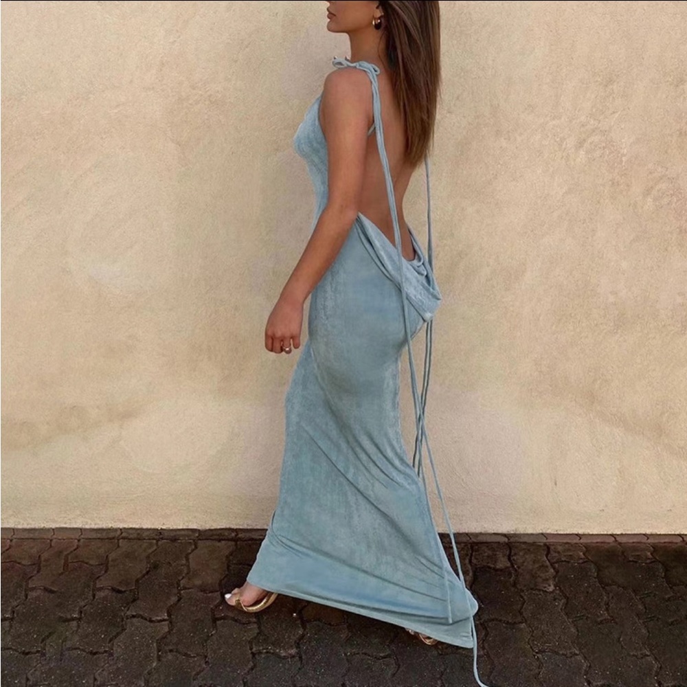 Low back maxi dress